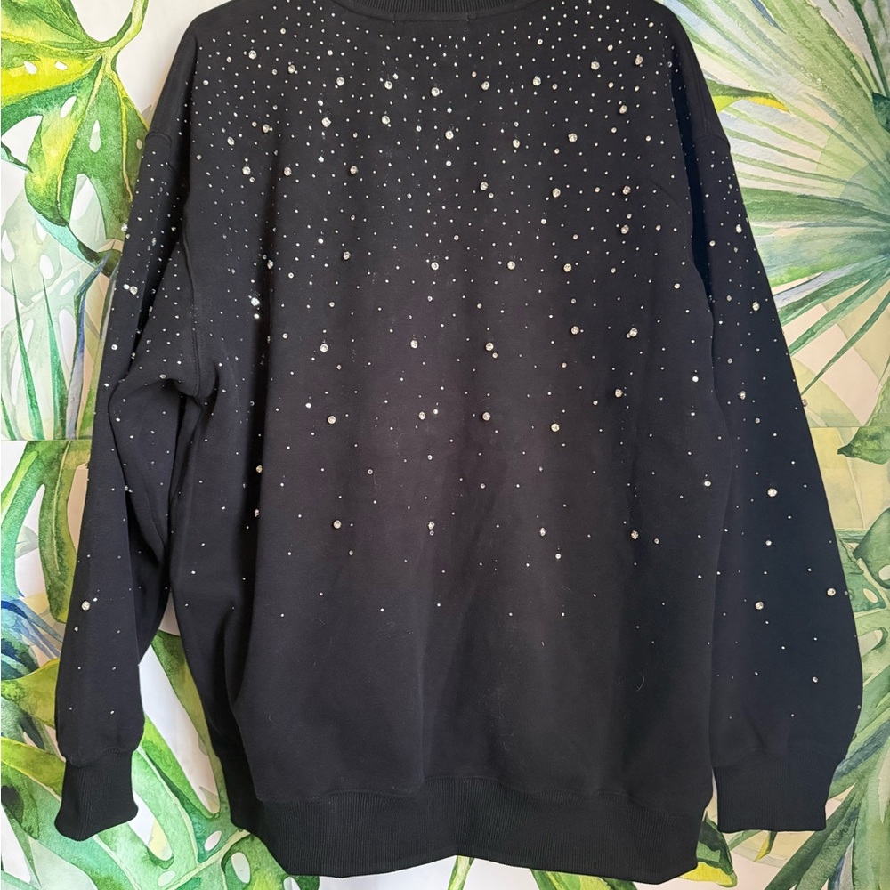 Vybes rhinestone crewneck